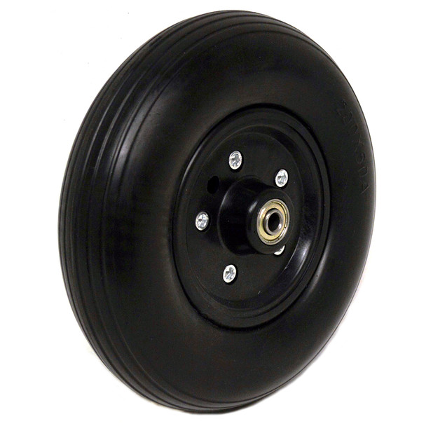 AL-86111 | 8" X 2" FRONT WHEEL - HARD W/ BEARINGS (CLOSED SPOKE)