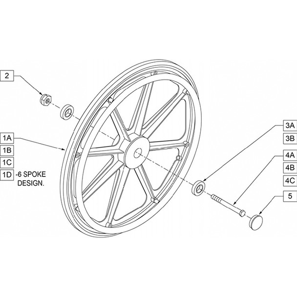 AL-65858 | 1 PAIR AXLE & NUT (2000HD) 