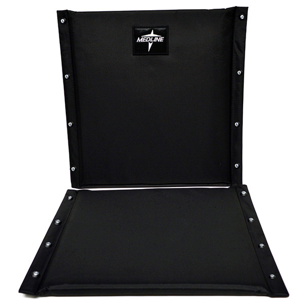 AL-64777 | 18" W SEAT & BACK UPHOLSTERY W/SCREWS, BLACK NYLON (OEM)