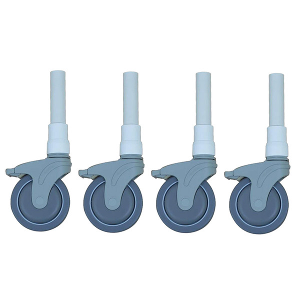 AL-57460 | 5" TOTAL LOCK CASTERS W/ PVC PLUG - 4 PER SET