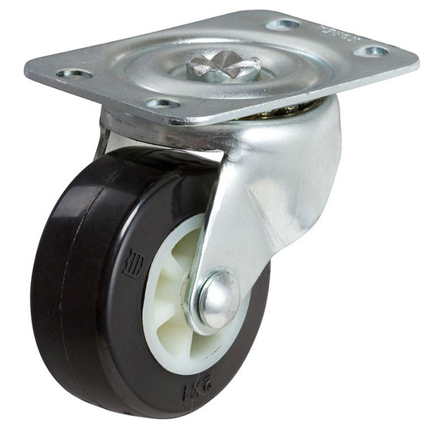 AL-87382 | 3" SWIVEL PLATE CASTER POLYURETHANE, PLAIN BEARING