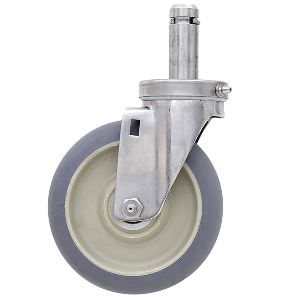 AL-87548 | 5" CART-WASHABLE SWIVEL CASTER TPR, BALL, 27/32" X 2-1/2" G/R