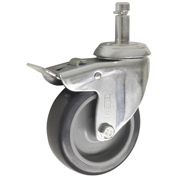 AL-57577BA | 3'' TOTAL LOCK CASTER, POLY PLAIN, 7/16" X 1-1/4"GRIP RING