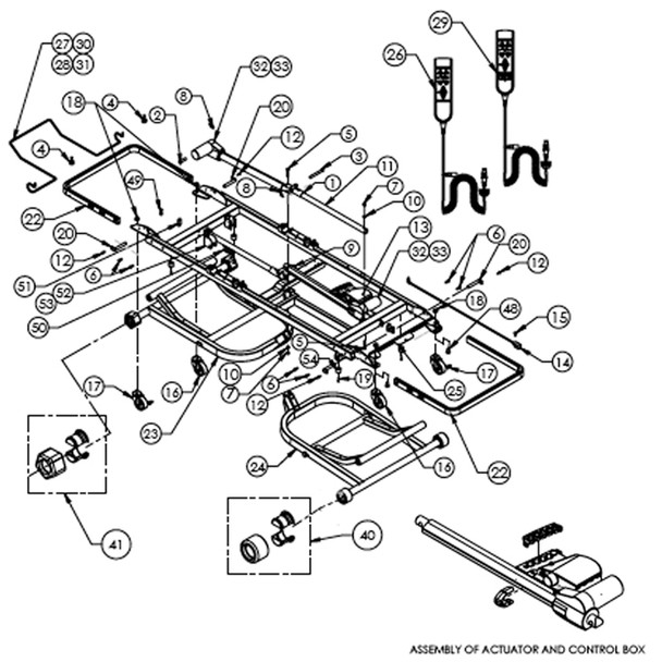 AL-77968 | KIT, CABLE, MOTOR FOR JOERNS ULTACARE XT BED