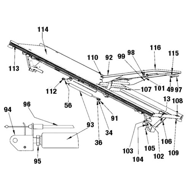 AL-78821 | FOWLER ASSEMBLY FOR MODEL 880,890,980 & 990
