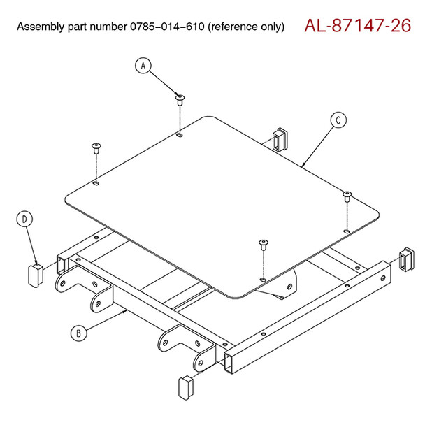 AL-87147 | THIGH SECTION ASSY, GREY SPECIFY SIZE
