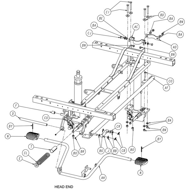 AL-78197 | PUMP CONN. ROD WELDMENT FOR STRYKER STRETCHER