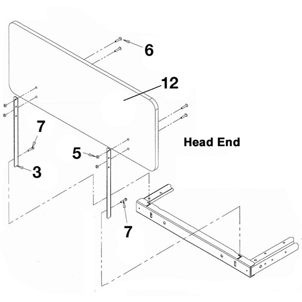 AL-79127 | FOOTBOARD FOR EZE-LOK SERIAL AND/OR MDL # REQ