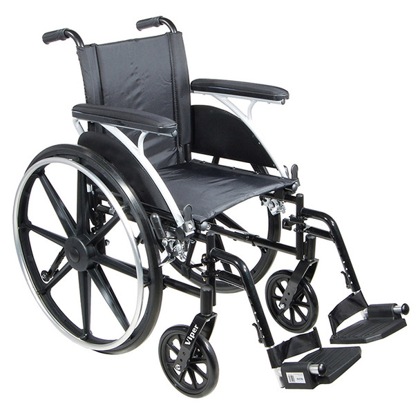 AL-75411 | 12" FLIP BACK DESK ARM WC W/SWING-AWAY FOOTRESTS