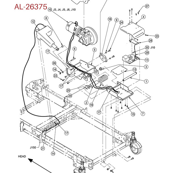 AL-26375 | MOTOR, DRIVE ACTUACTOR (2141 ZOOM ONLY) FOR STRYKER B
