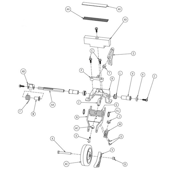 AL-74351 | BUMPER MOUNT. PIN M-SERIES STRETCHER