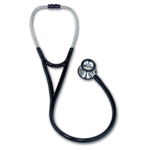AL-85451 | STNLSS STEEL STETHOSCOPE, 27"L CARDIOLOGY, BLACK, LATEX-FREE