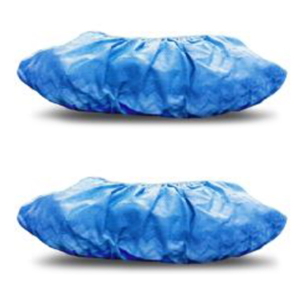 AL-C85893 | SHOE COVERS W/ ANTI-SKID PRINT CEIL BLUE, EXTRA LARGE (PAIR)