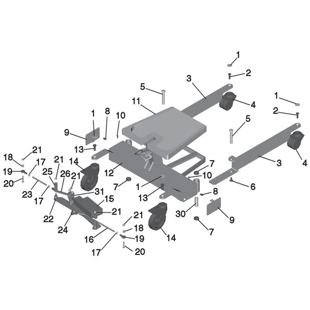 AL-73753 | EXCELSIOR KNEE SUPPORT ASSEMBLY