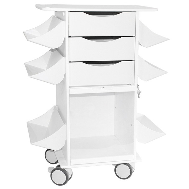 AL-78521 | SUTURE PROCEDURE CART 3 DRAWERS, 6 SHELVES