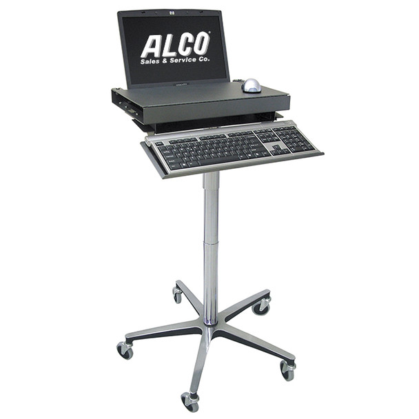 AL-78545 | LAPTOP SECURITY STAND W/ TWO LCK COVER 31"-41"H x 18"W x 12