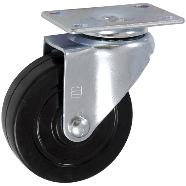 AL-41066 | 5" SWIVEL CASTER, SOFT RUBBER NYLON, SPECIFY TOP PLATE