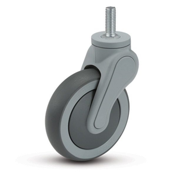 AL-87369 | 5" SWIVEL THREADED CASTER PREC. BALL SPECIFY STEM SIZE