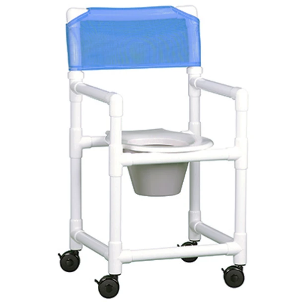 AL-52635 | 39.5"H SHOWER CHAIR COMMODE SPECIFY MESH COLOR