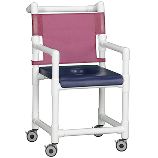 AL-57485 | DELUXE SHOWER CHAIR W/O PAIL NAVY SEAT, SPECIFY MESH COLOR