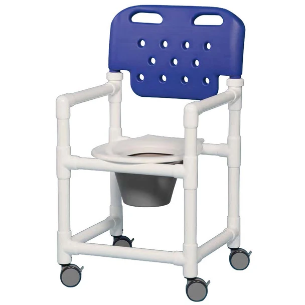 AL-81603 | ECONOMY SHOWER COMMODE 17" SPECIFY BACKREST COLOR