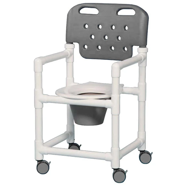 AL-81604 | ECONOMY SHOWER COMMODE 20" SPECIFY BACKREST COLOR
