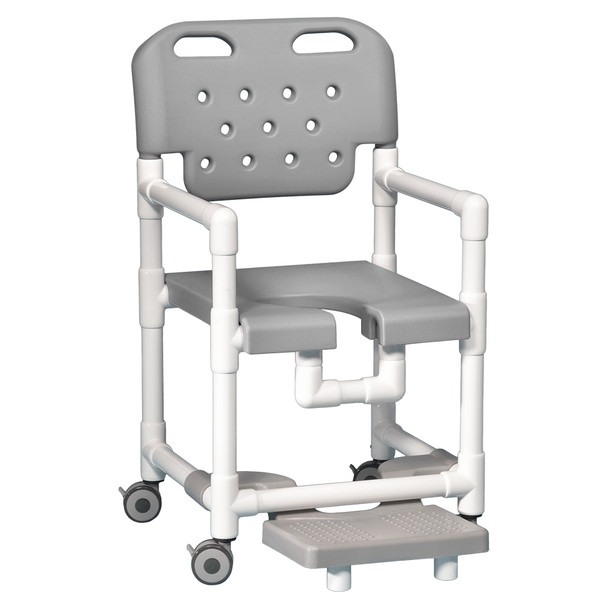 AL-82630 | SHOWER CHAIR W/FOOTREST 17" SPECIFY COLOR