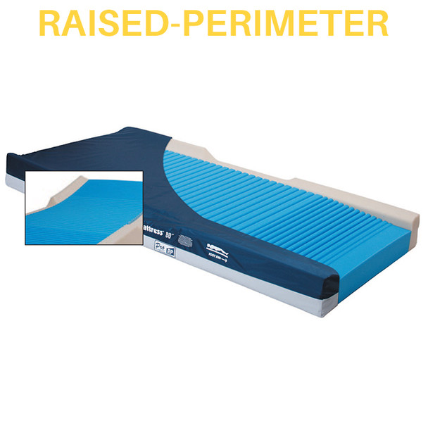 AL-85758 | THERAPEUTIC FOAM MATTRESS W/ RAISED PERMTR, 35"W X 8"H SIDE AL-85758 | THERAPEUTIC FOAM MATTRESS W/ RAISED PERMTR, 35"W X 8"H SIDE