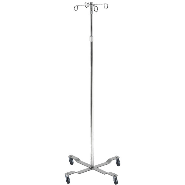 AL-63477 | 4-LEG I.V. POLE , TWIST LOCK SPECIFY NUMBER OF HOOKS