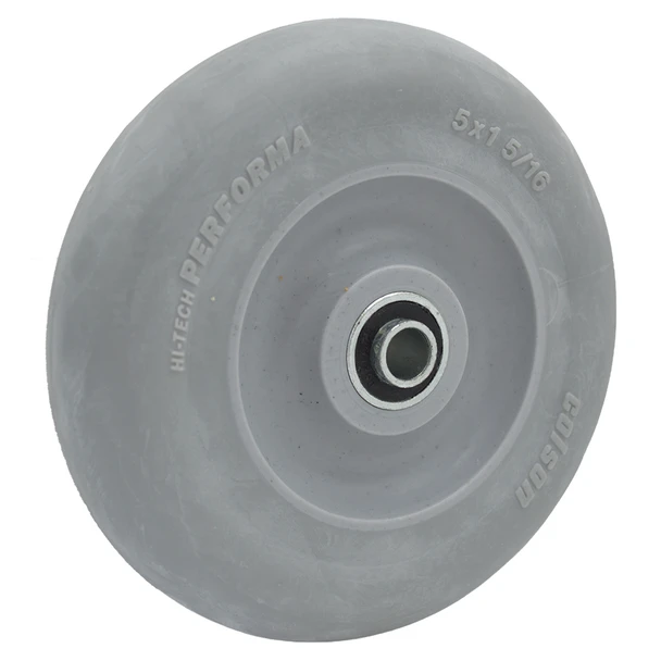 AL-16373 | 5" PERFORMA RUBBER WHEEL BALL BEARING, ROUND TREAD