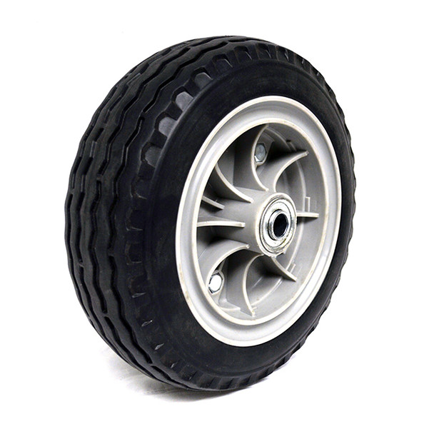 AL-76596 | 8" FLAT FREE BLACK WHEEL 1/2" AXLE