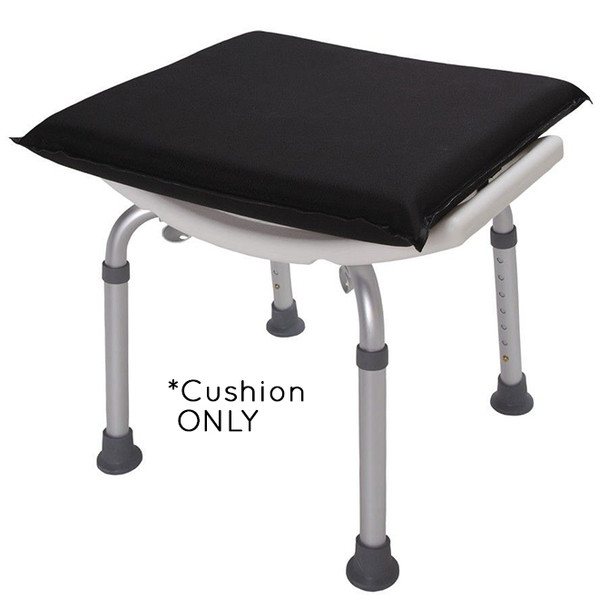 AL-83158 | WATERPROOF BATH CUSHION BLACK 2"HX16"DX18"W