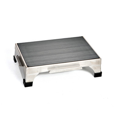 【中古】Universal Stool - Silver & Wood Tray AL-56593 | FOOTSTOOL - STACKABLE 12