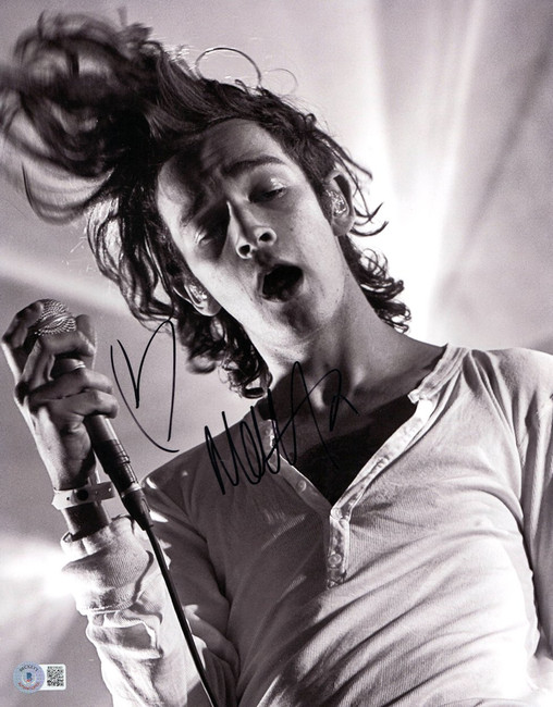 Matt Healy Signed Autographed 11X14 Photo the 1975 Singer B/W BAS BB59640