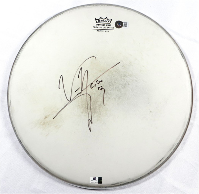 Vince Neil Signed Autographed 14" Drumhead Motley Crue Singer BAS BJ080091