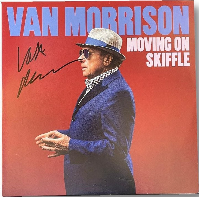 Van Morrison Autographed Record Album Sleeve Moving On Skiffle W/ Vinyl JSA
