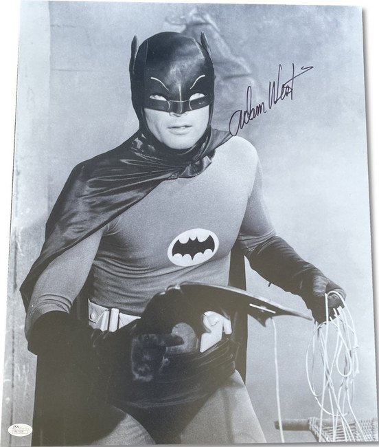 Adam West Signed Autographed 16x20 Photo 1966 Batman Black & White JSA R67428