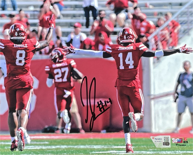 Isaiah Johnson Signed Autographed 8x10 Photo Houston Cougars Cornerback Fanatics