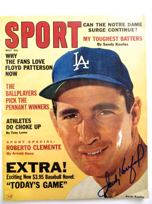 Sandy Koufax Signed Autographed Magazine SPORT 1965 May Dodgers JSA AB27671