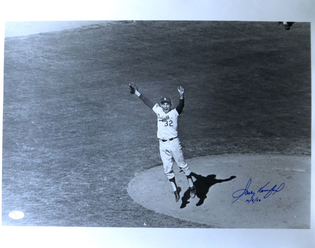 Sandy Koufax Signed Autograph 16X20 Photo Dodgers 1963 World Series 10/6/63 JSA