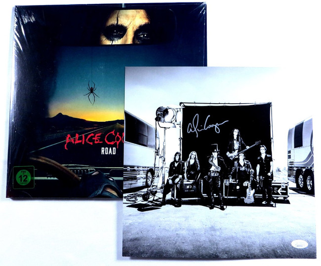 Alice Cooper Signed Autographed Record Album Insert Road Record Included JSA