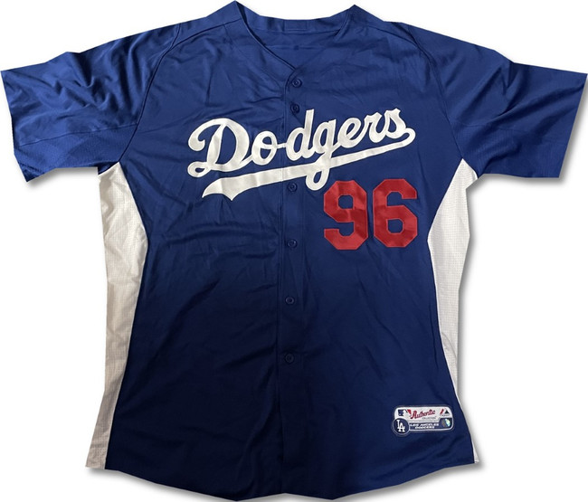 #96 Team Issued Authentic Batting Practice Jersey Dodgers MLB 2XL / 2X Large