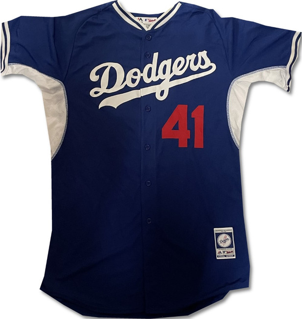 Nick Buss Batting Practice Jersey Dodgers Team Issued MLB #41 XL / X Large