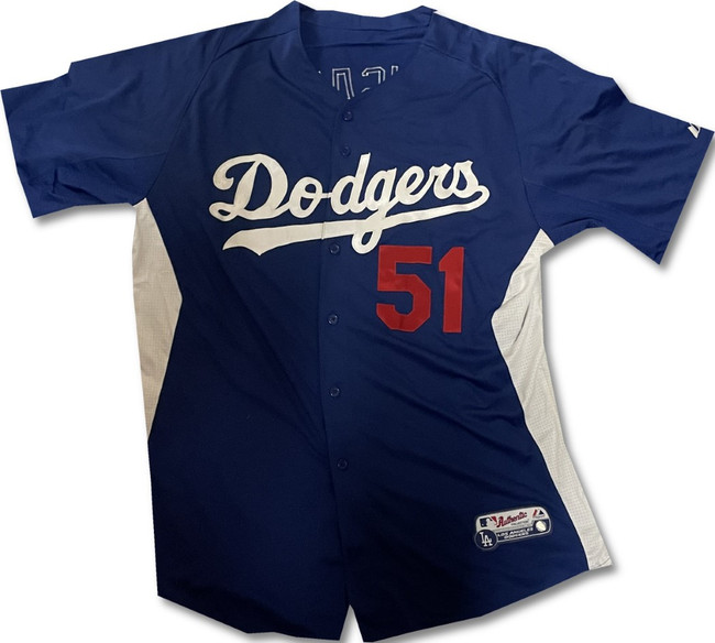 Ronald Belisario Batting Practice Jersey Dodgers Team Issued #51 2XL / 2X Large