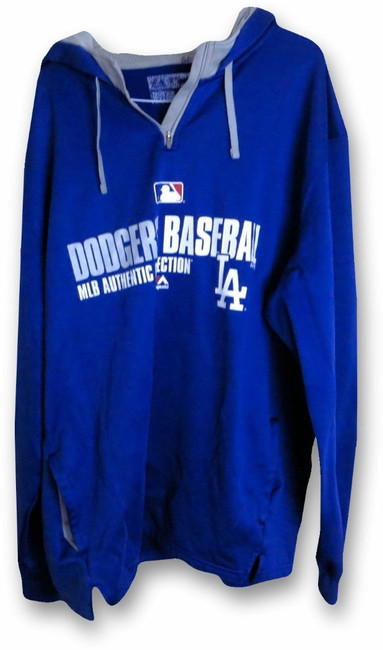 Josh Beckett 2014 Player Worn Hoodie Sweatshirt Jacket Dodgers MLB EK648012 XL