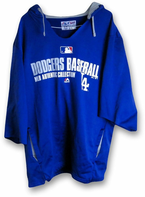 Dee Gordon 2014 Player Worn Cutoff Hoodie Sweatshirt Jacket Dodgers EK645491 L