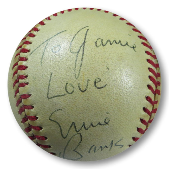 Ernie Banks Signed Autographed NL Baseball "To Jamie" Cubs 10/24/84 JSA AL41147