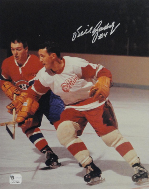 Bill Gadsby Hand Signed Autographed 8x10 Photo Detroit Red Wings GAI