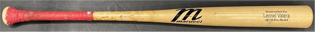 Leonel Valera Game Used Baseball Bat Loons Handcrafted Pro Model CRACKED