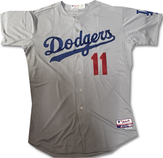 John Valentin Team Issued Away Grey Majestic Jersey Dodgers XL / Xlarge MLB